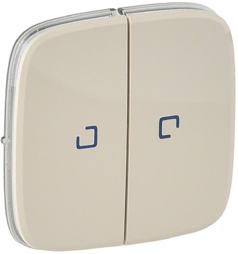 Лицевая панель Legrand Valena Allure для 2-кл. выключателя с подсветкой слоновая кость картинка